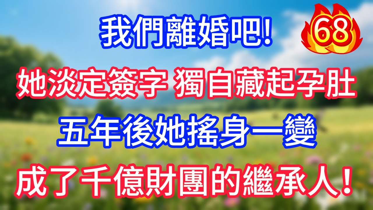第68集：我們離婚吧!她淡定簽字 獨自藏起孕肚，五年後她搖身一變，成了千億財團的繼承人！