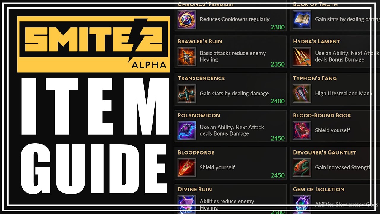 SMITE 2 BEGINNERS GUIDE TO ITEMS AND BUILDS!