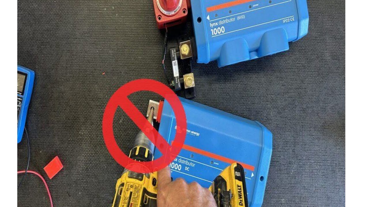DON’T DRILL IT! VICTRON Lynx Distributor with Smart Shunt, Battery Disconnect & LED Lights Working!