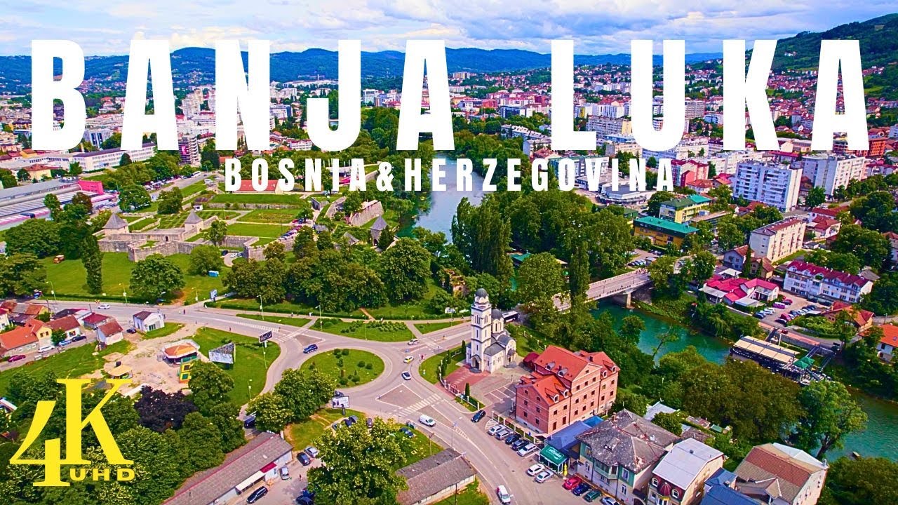 Banja Luka, Bosnia & Herzegovina 🇧🇦 4k Ultra HD | Drone Footage