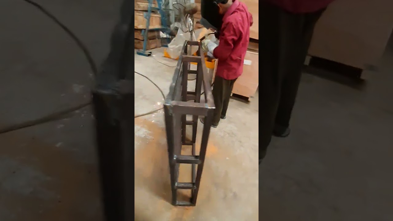 Material stacking pallet fabrication # #youtubeshorts #machine #reels #shorts #techshorts