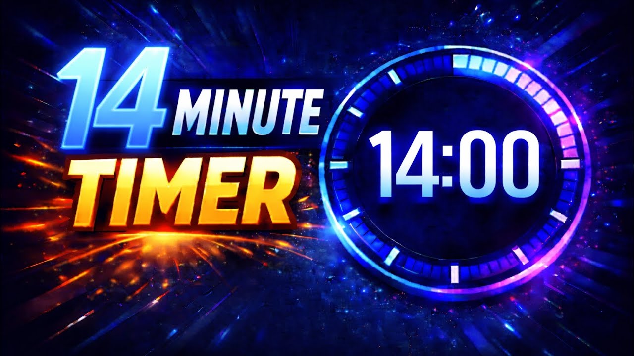 14 Minute Timer ⏱️ | Focus & Countdown | Online Timer Flow