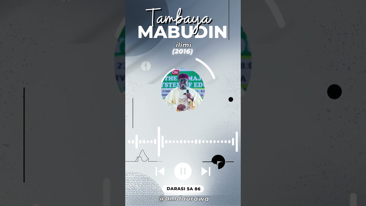 Tambaya Mabudin Ilimi (2016) | Imam (Dr). Aminu Ibrahim Daurawa No.86