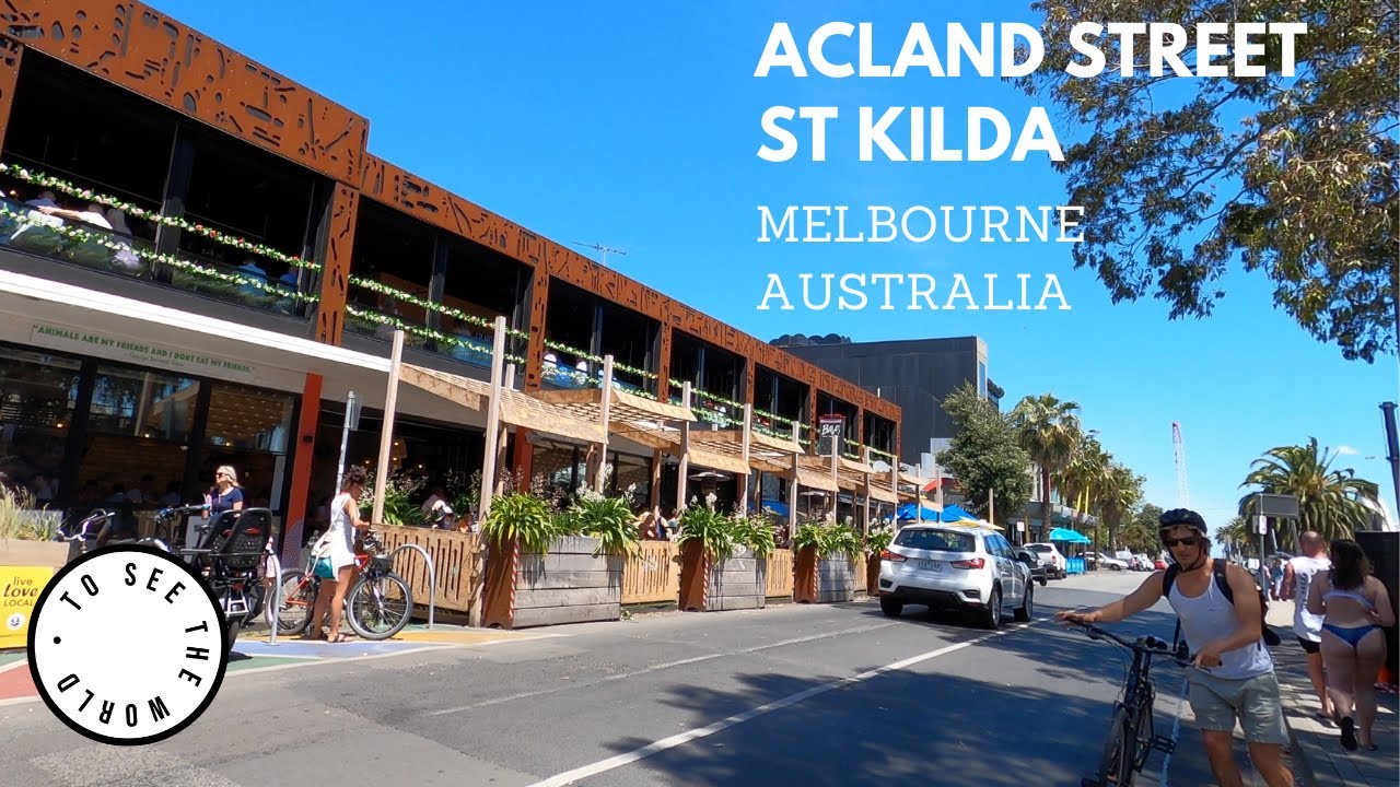 ACLAND STREET, ST KILDA, MELBOURNE-AUSTRALIA - ASMR Virtual Tour