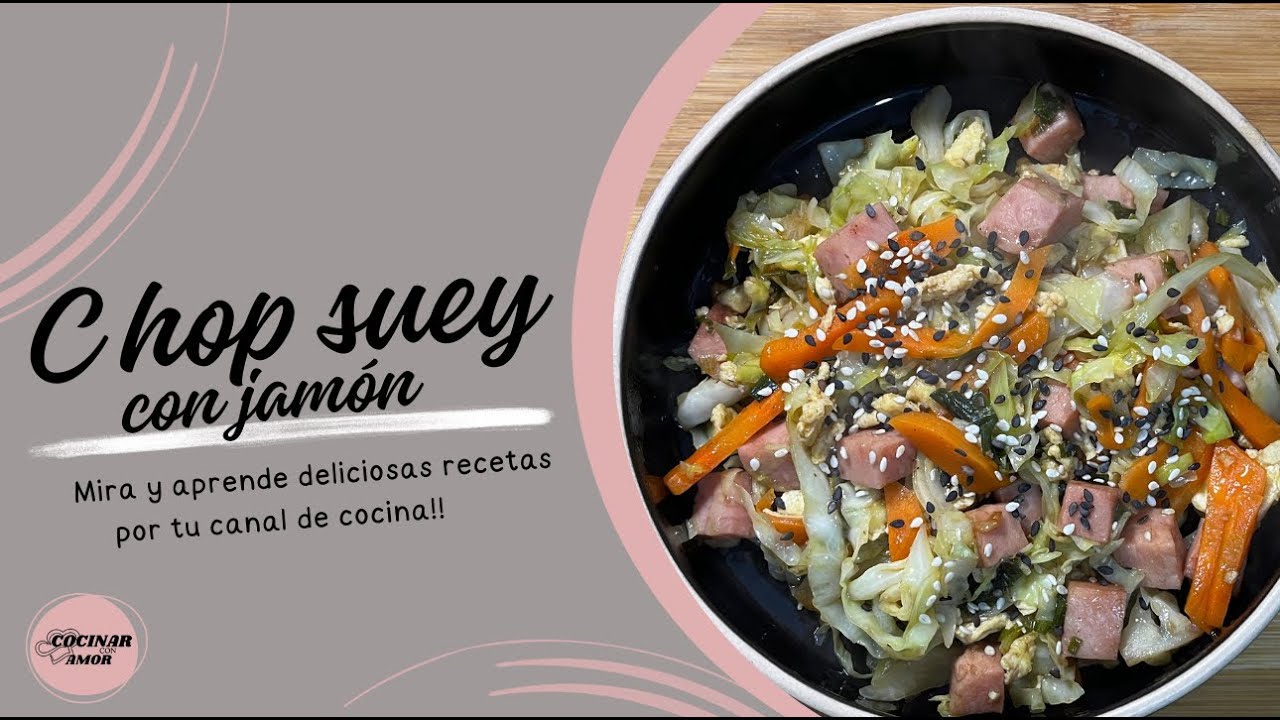 COMO preparar CHOP SUEY con jam&oacute;n | RECETA china F&Aacute;CIL Y RAPIDA