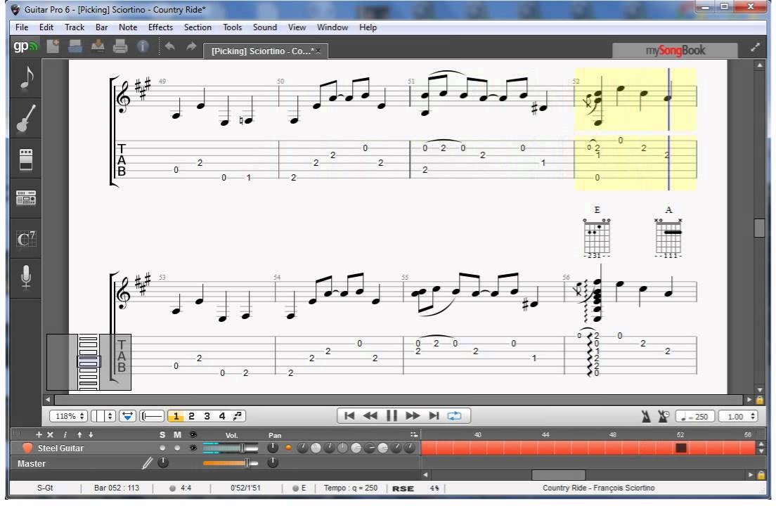 Guitar Pro 6 - Country Ride, Fran&ccedil;ois Sciortino