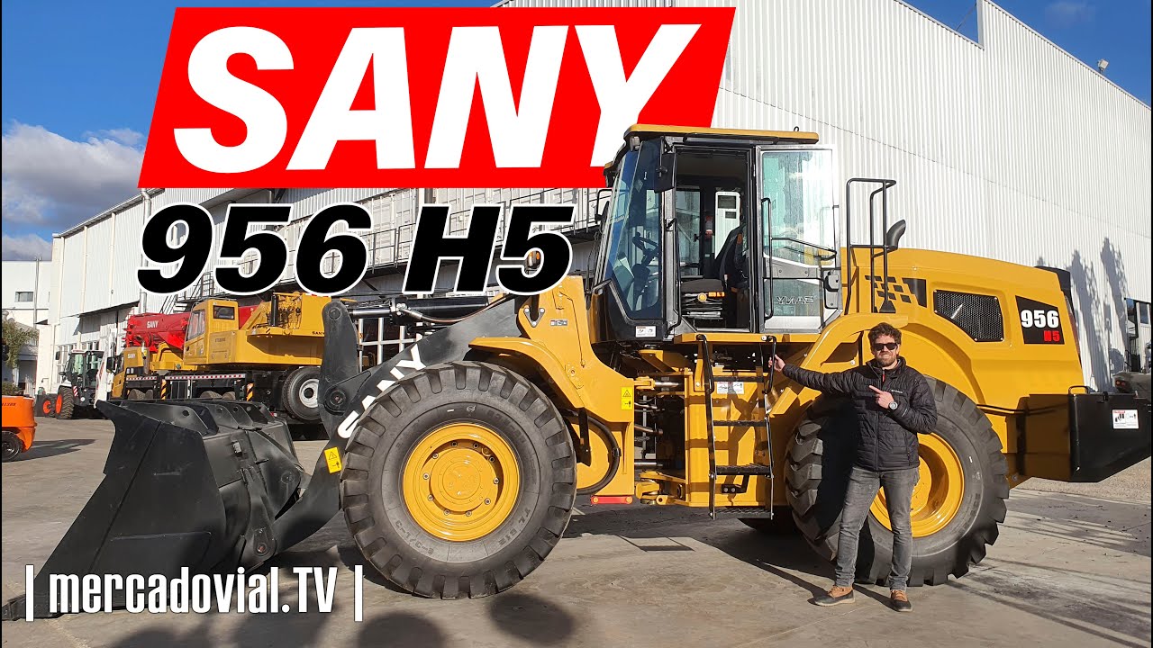 Contacto Cargadoras Frontales SANY 956 H5 - Cuchara 3 m3 - 17 tns Peso Operativo | Mercado Vial TV