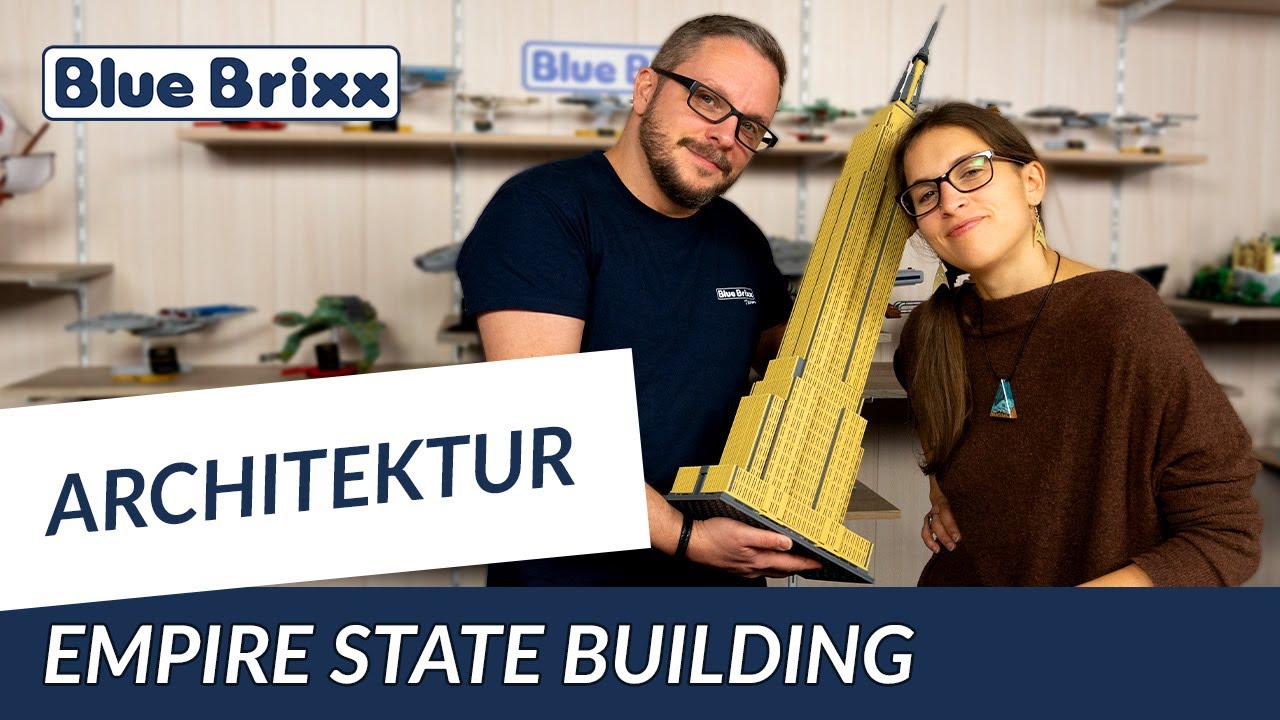 Wolkenkratzer aus 3.545 Klemmbausteinen: 88 cm Empire State Building im Maßstab 1:500!