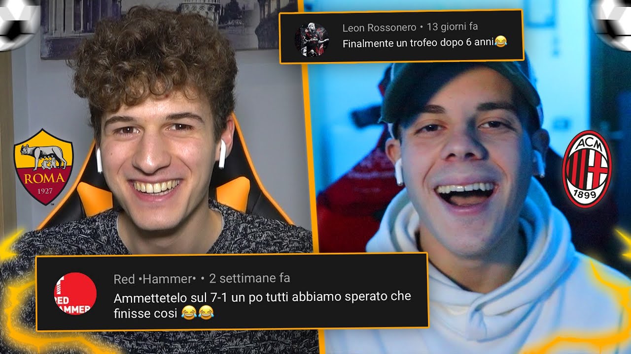 ROMA UMILIATA! 😱 REAZIONE ai vostri COMMENTI sul SUPER DERBY DEGLI YOUTUBER w/ @EnryLazza