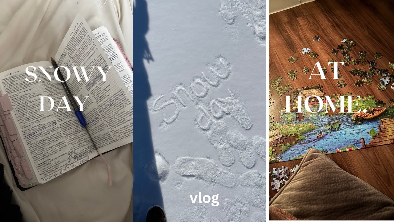 Texas Snow day | cozy and slow life vlog |
