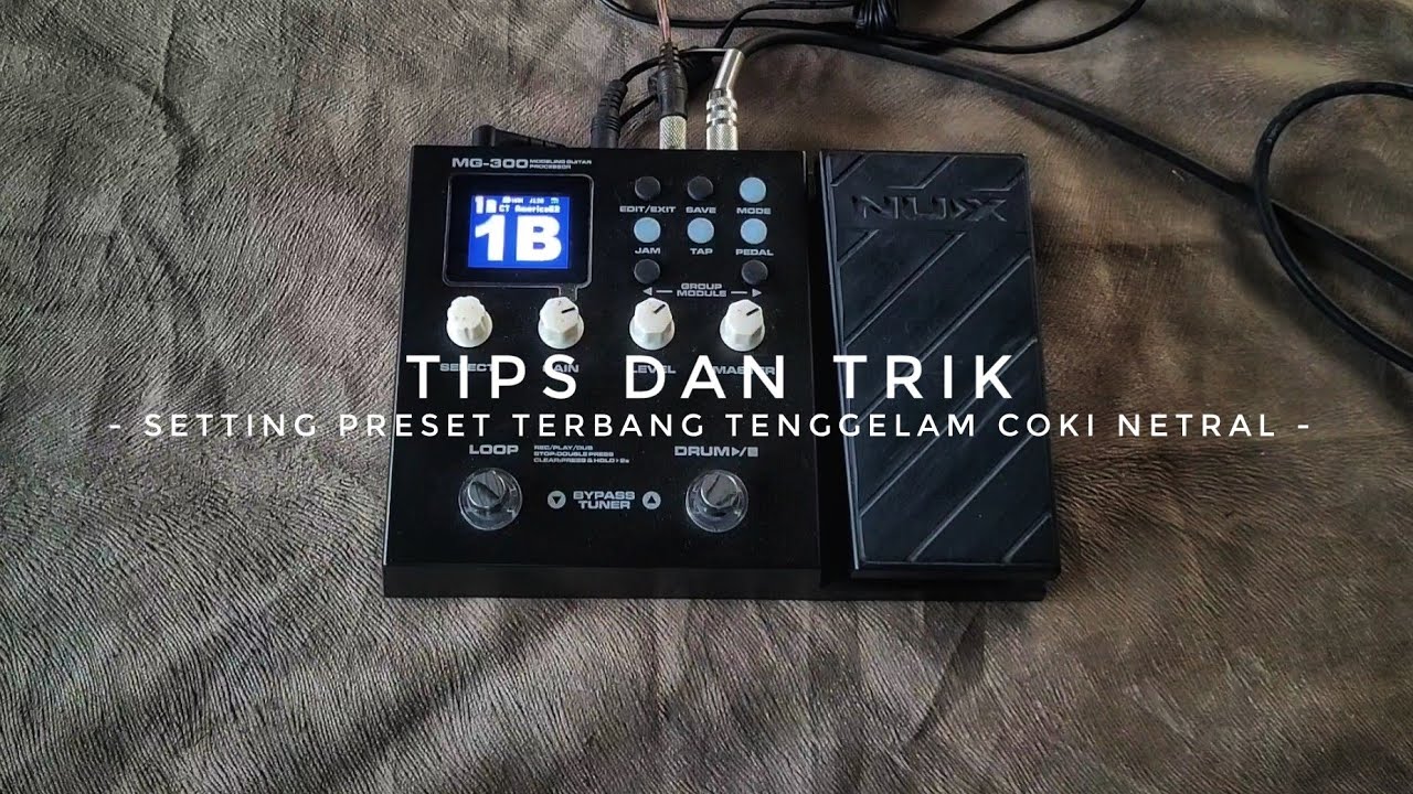 SETTING PRESET NUX MG-300 - CHRISTOPHER BOLLEMEYER DELAY TIPS AND TRICK