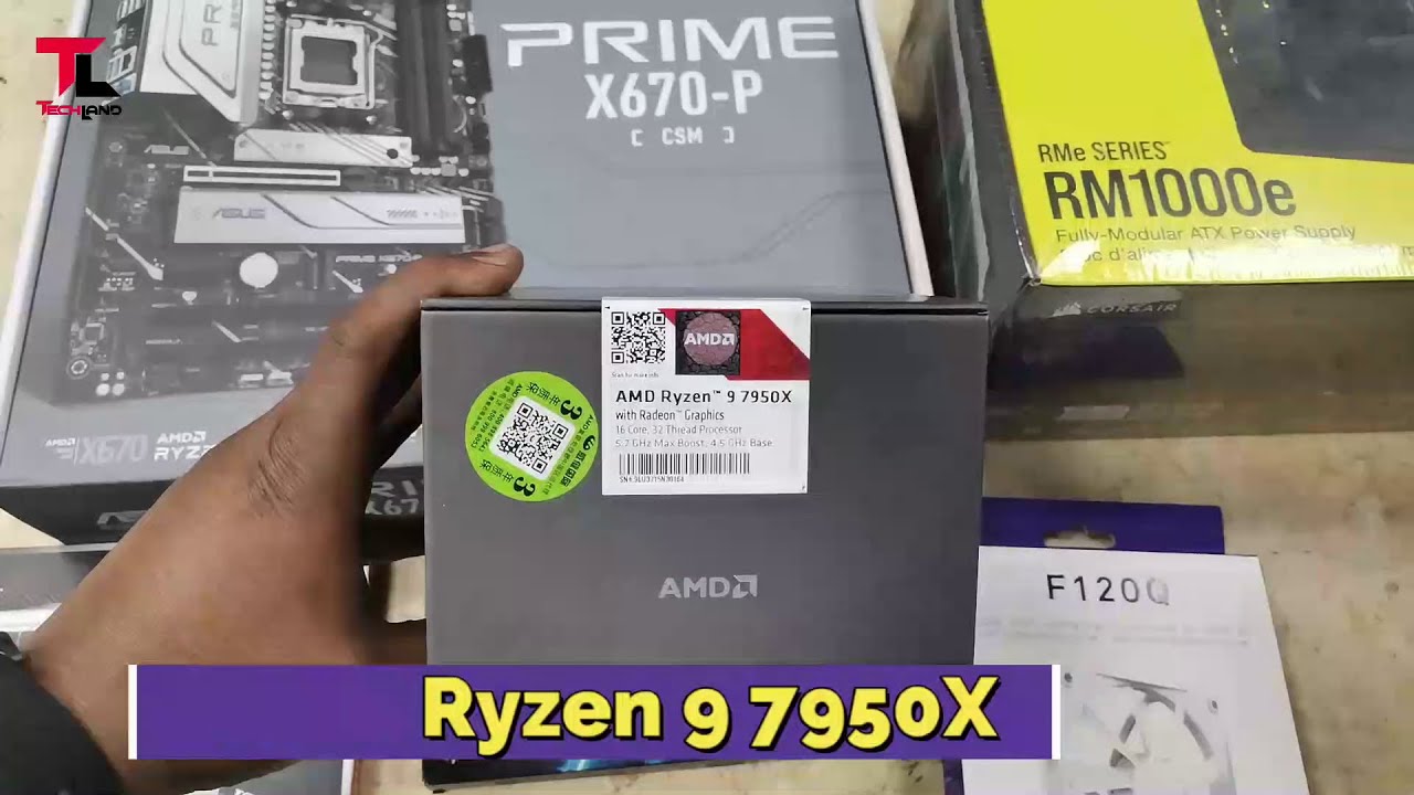 AMD Ryzen 9 7950X Asus PRIME X670 P CSM Corsair 7000D AIRFLOW Full Tower PC Build | Tech Land