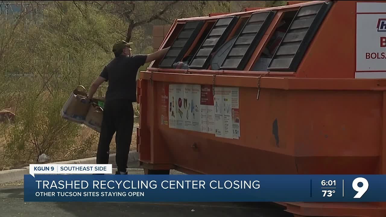 Abuse has Tucson closing busy recycling site