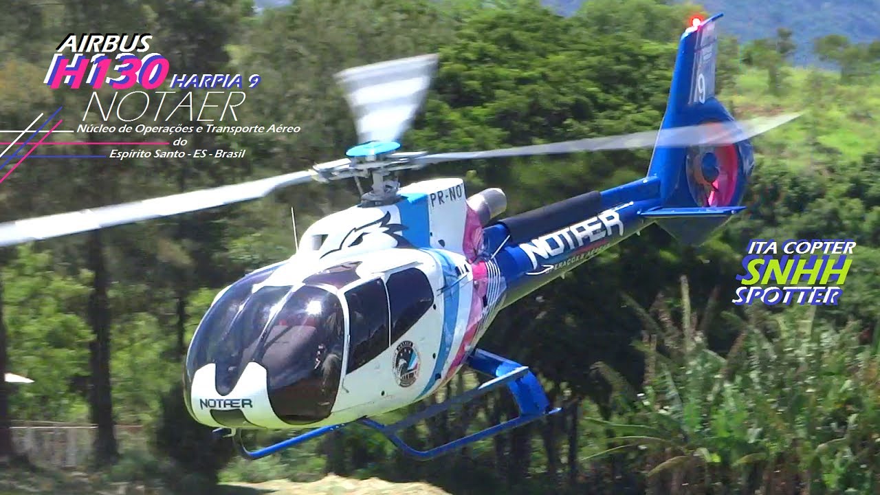 VOO do HELICÓPTERO Airbus H130 PR-NOT 