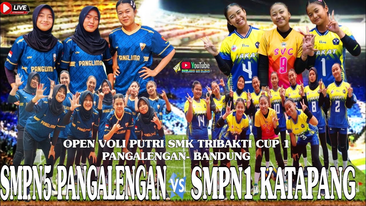 LIVE💯SMPN5 PANGALENGAN VS SMPN1 KATAPANG ‼️ OPEN VOLI PUTRI SMK TRIBAKTI CUP PANGALENGAN BANDUNG