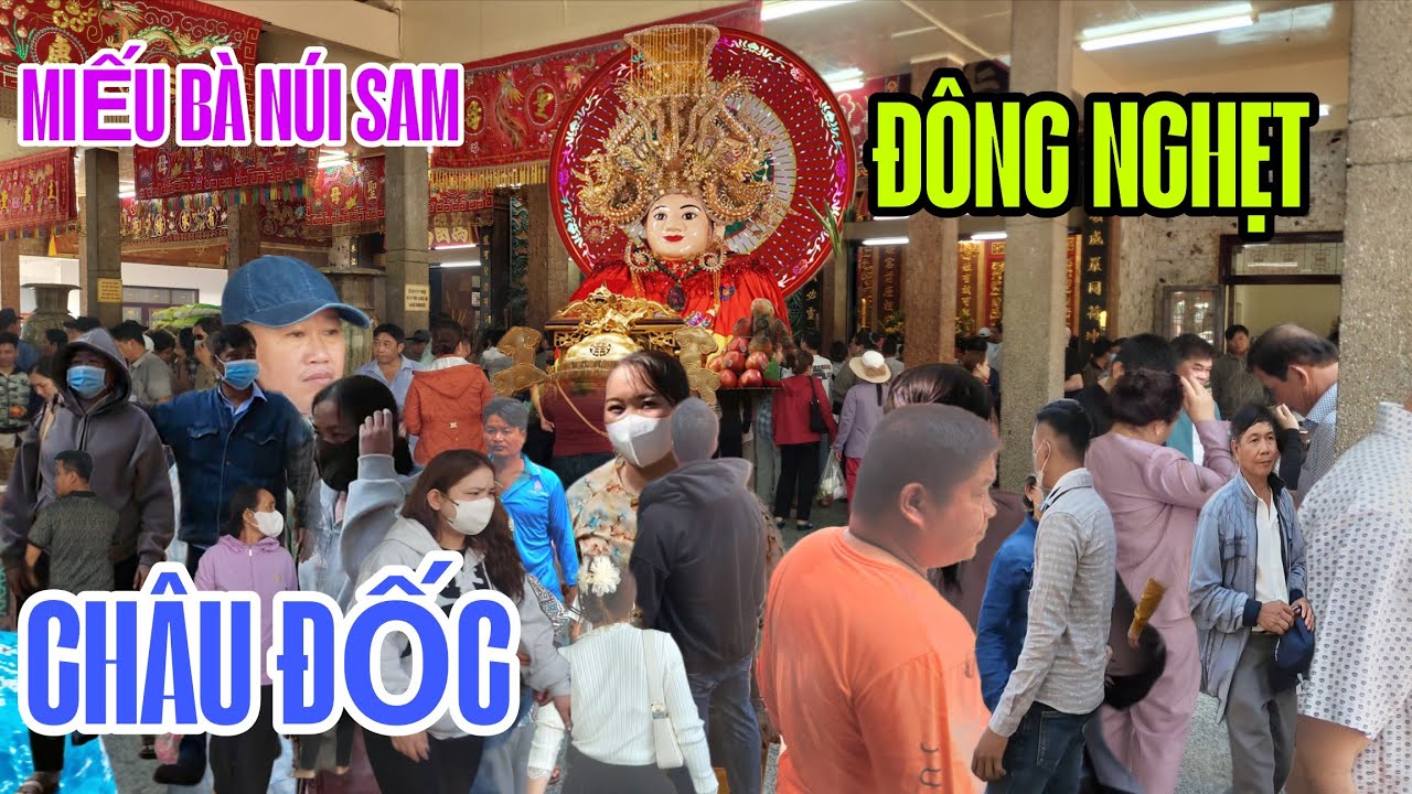 Miếu Bà Châu Đốc Núi Sam, Ngày 14 Đông nghẹt, và đường đi ngắn nhất lên núi