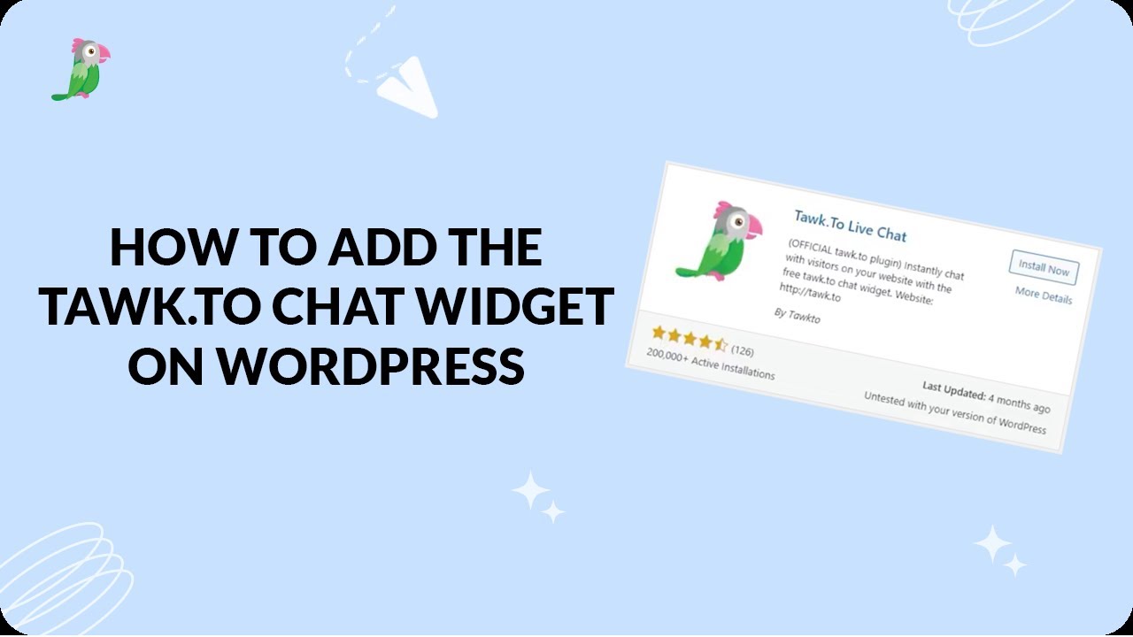 Add tawk.to Live Chat to WordPress in minutes