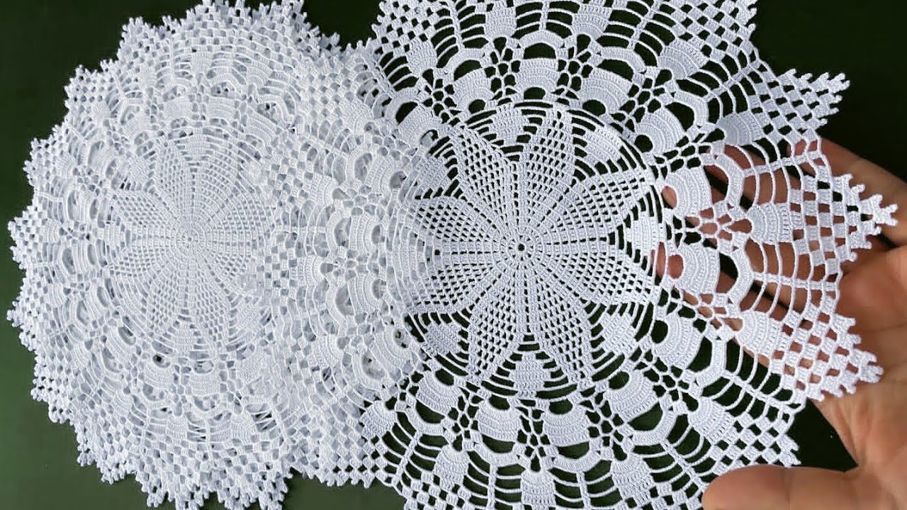 How to Crochet Tablecloth / Table Mat / Place Mat 🧶 Part 2 Of 2