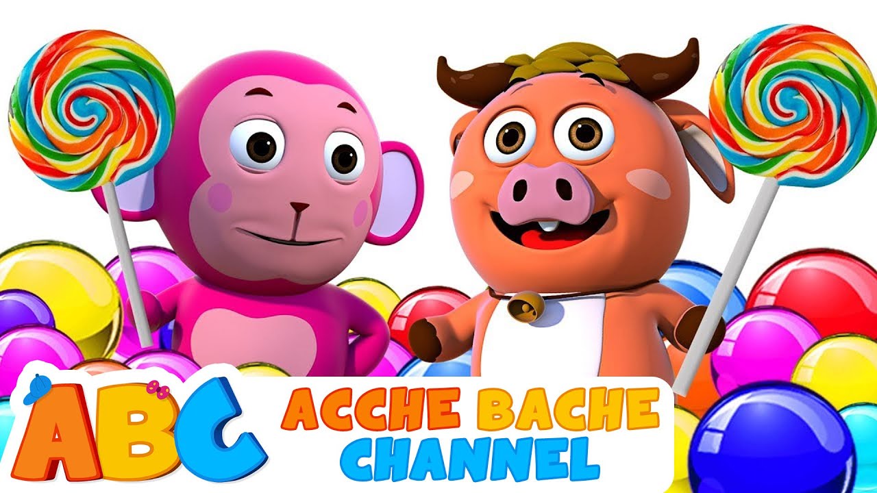 Kids Songs | Candy Candy Song | स्वादिष्ट मिठाई | Chocolate Song | Acche Bache Channel