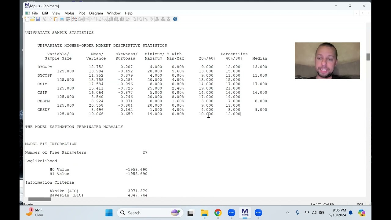 Dyadic Data Analysis: Actor Partner Interdependence Mediational Model in Mplus