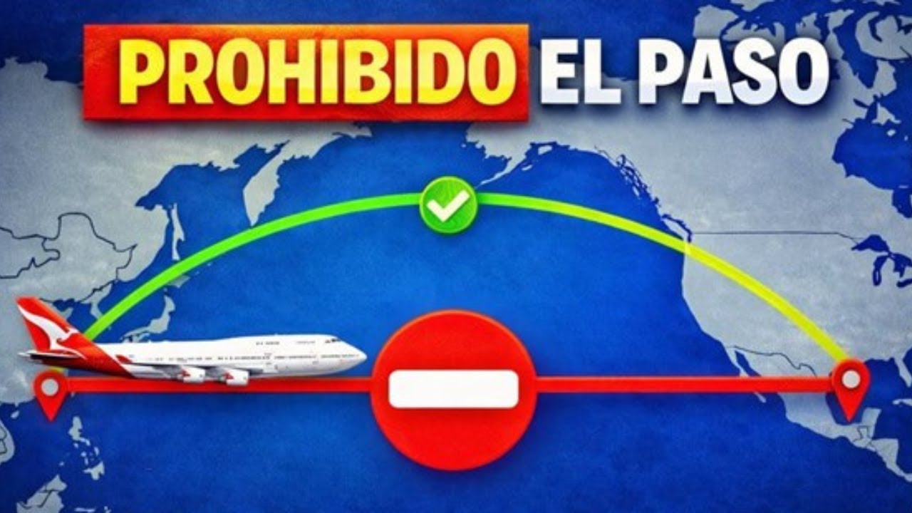 POR QUÉ LOS AVIONES NO VUELAN DIRECTAMENTE SOBRE EL OCÉANO PACÍFICO