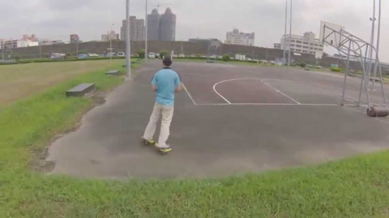 Flying FreeX Quad Copter on air & Playing snake board on ground