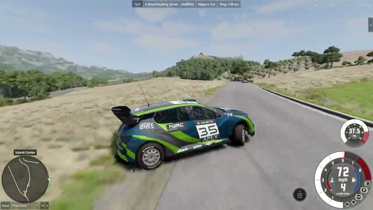 Racing Up the Mountain BeamNG