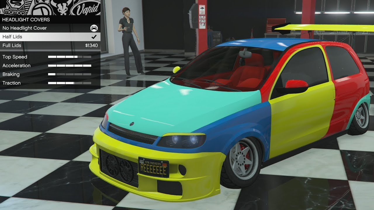 GTA 5 - DLC Vehicle Customization - Maxwell Asbo (Vauxhall Corsa) and Review