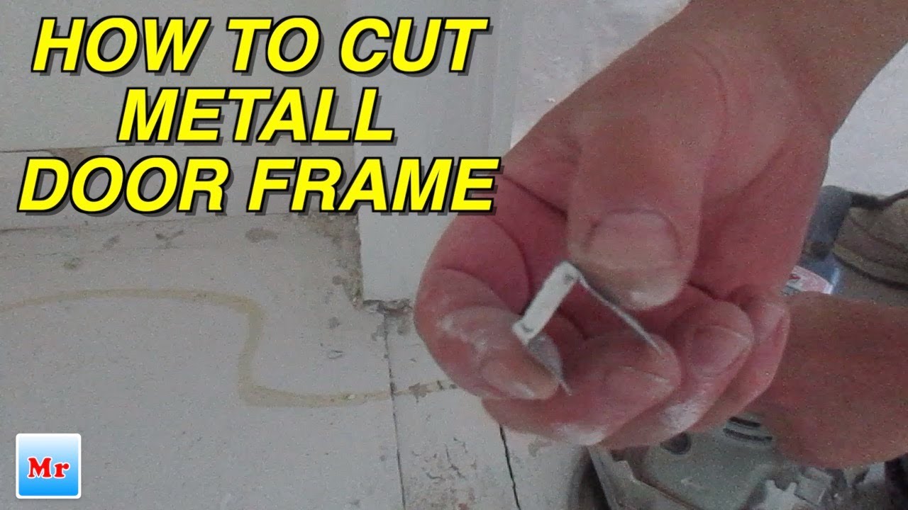 How To Cut Metal Door Jamb Frames for Laminate Flooring Installation DIY  MrYoucandoityourself