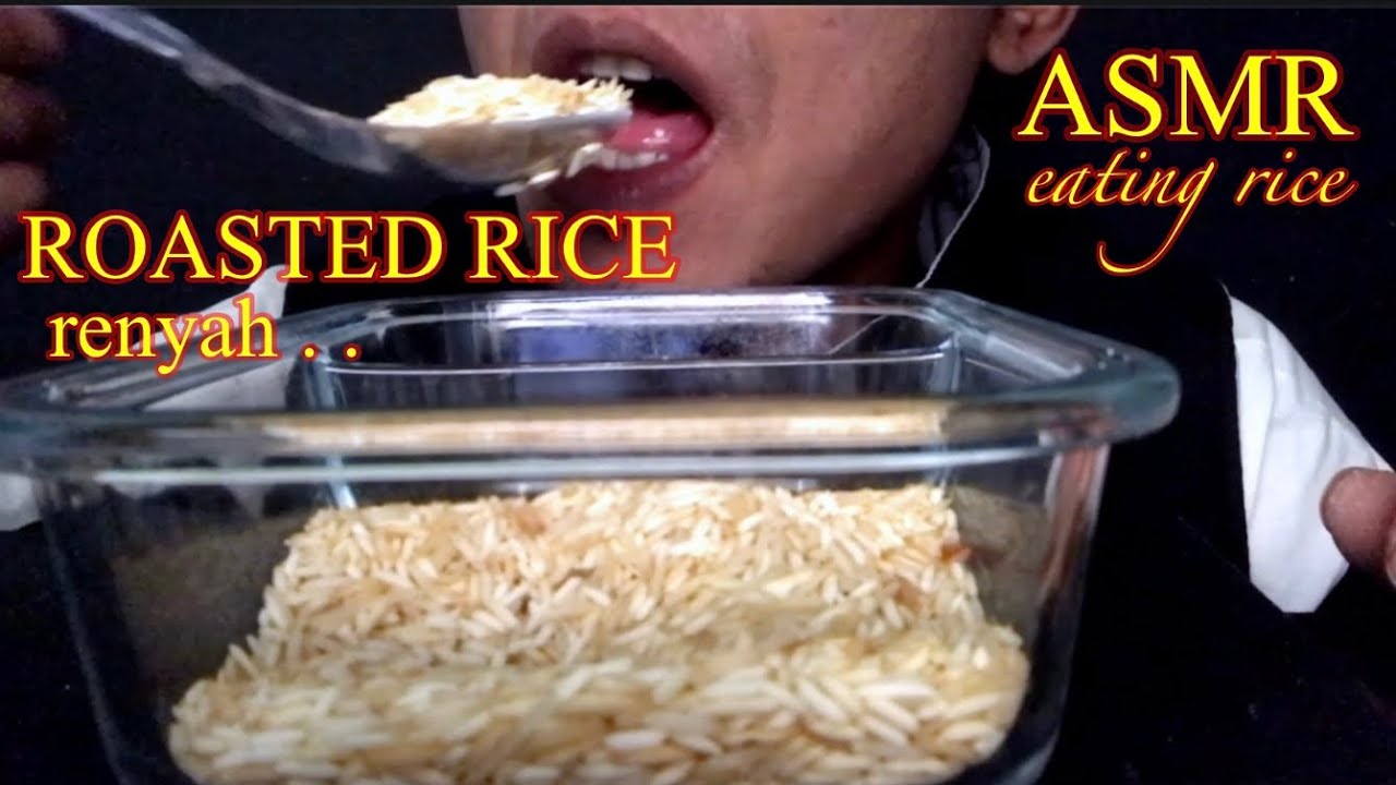 EAT BASMATI SANGRAI ( ROASTED BAMATI RICE // ASMR RAW RICE