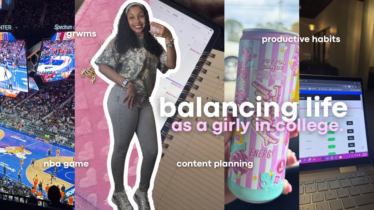finding balance in my 20s 🎀 nba game + grwms + productive habits & more!
