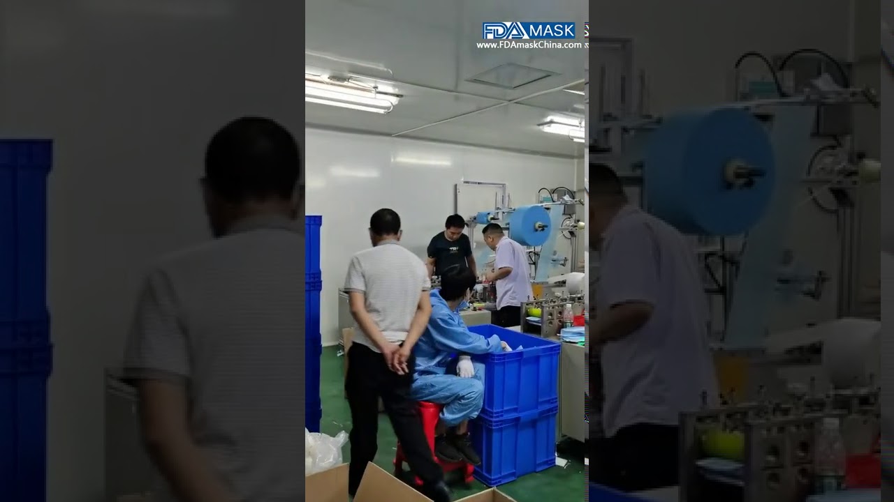 3 lagige Vliesmaske Medizinische Maske Einwegmaske St&uuml;ck f&uuml;r St&uuml;ck Scheibenmaschine