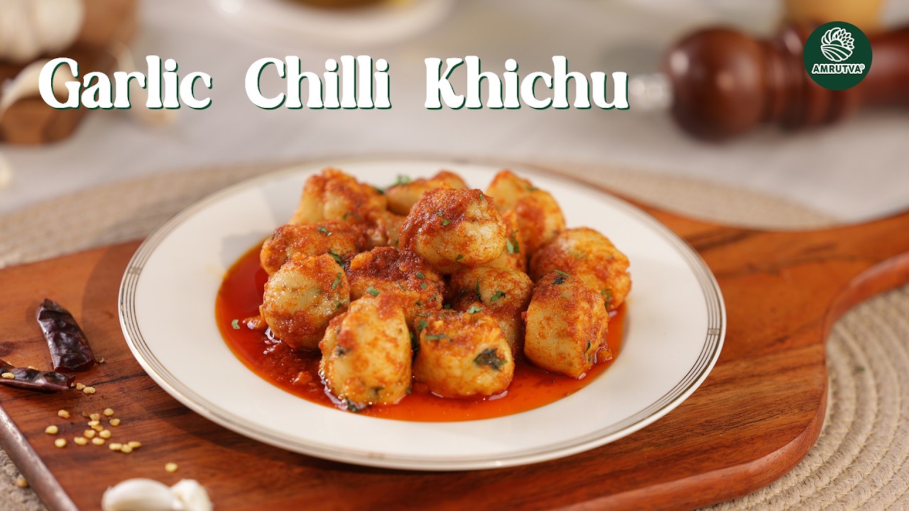 Winter Special Traditional Chilli Garlic Khichu. (ट्रेडिशनल चिली गार्लिक खिच्चू)