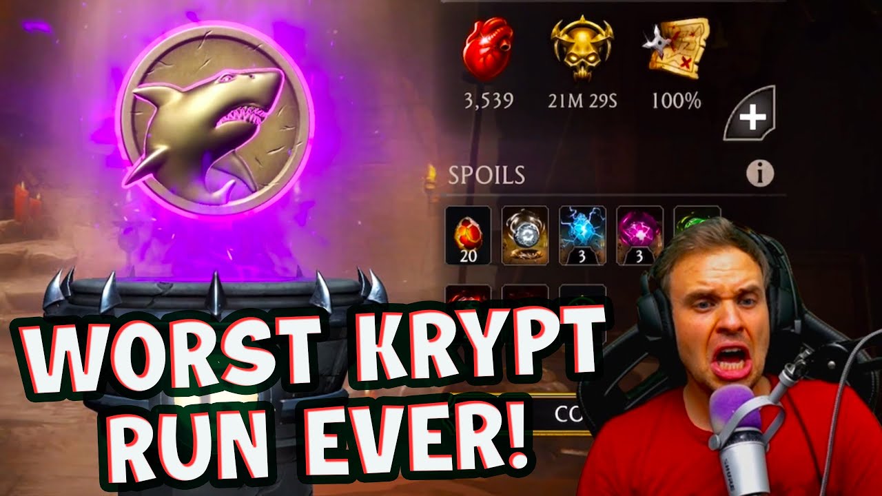 WORST Khaotic Krypt I've Ever Had in MK Mobile... What a Waste of Time...