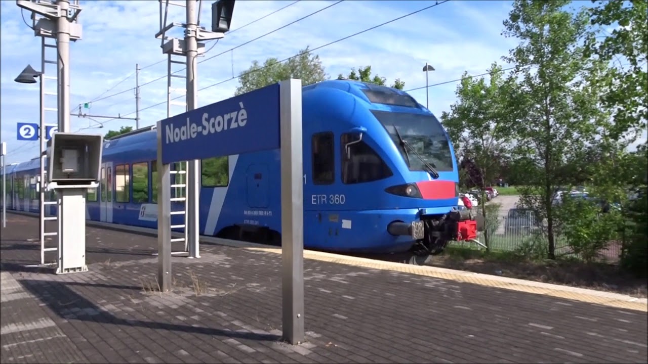 Treni a Noale-Scorzè:Etr 360/343 Stadler a volontà.