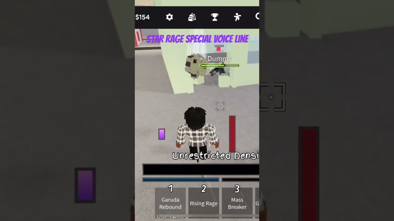 STAR RAGE SPECIAL VOICE LINE IN JJS #roblox #gaming #battleground #jjs #jjk #jujutsushenanigans