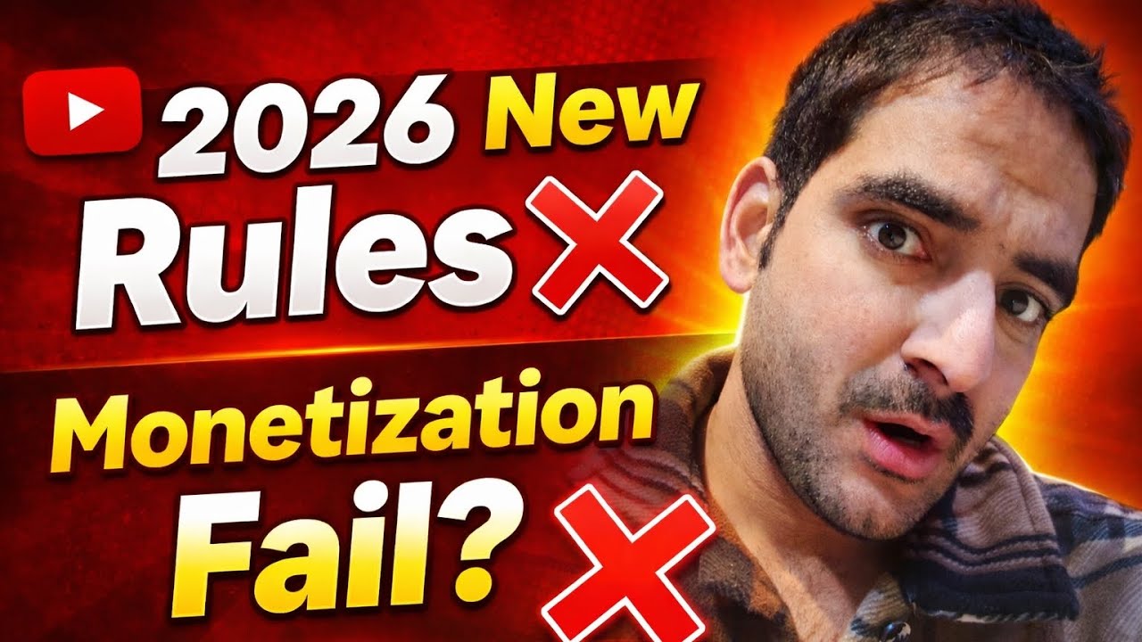 2026 YouTube Monetization Rules | Channel Reject Kyu Ho Raha Hai? | New Policy Hindi