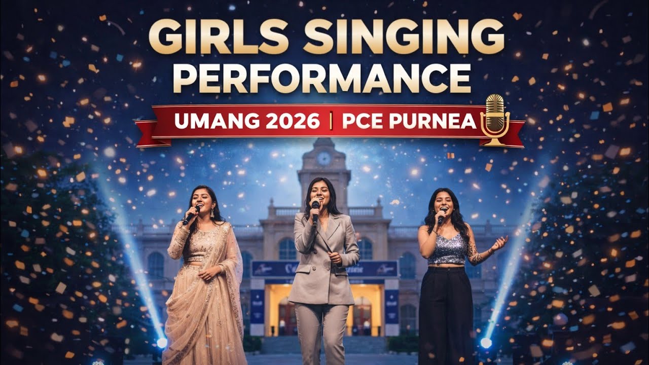 Girls Stage Singing Performance 🎶 | UMANG 2026 College Fest