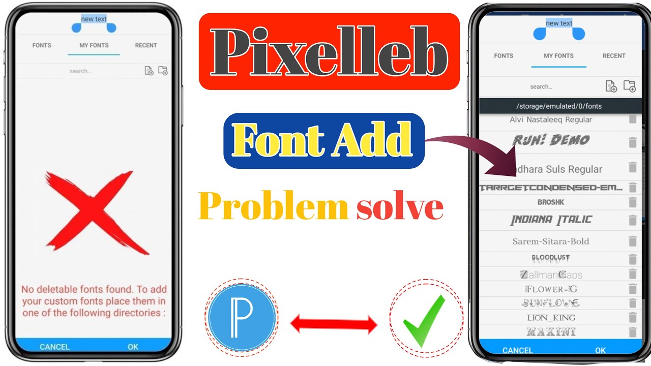 Pixellab  Me Font Add Problem Solved || How to add font in pixellab 2025