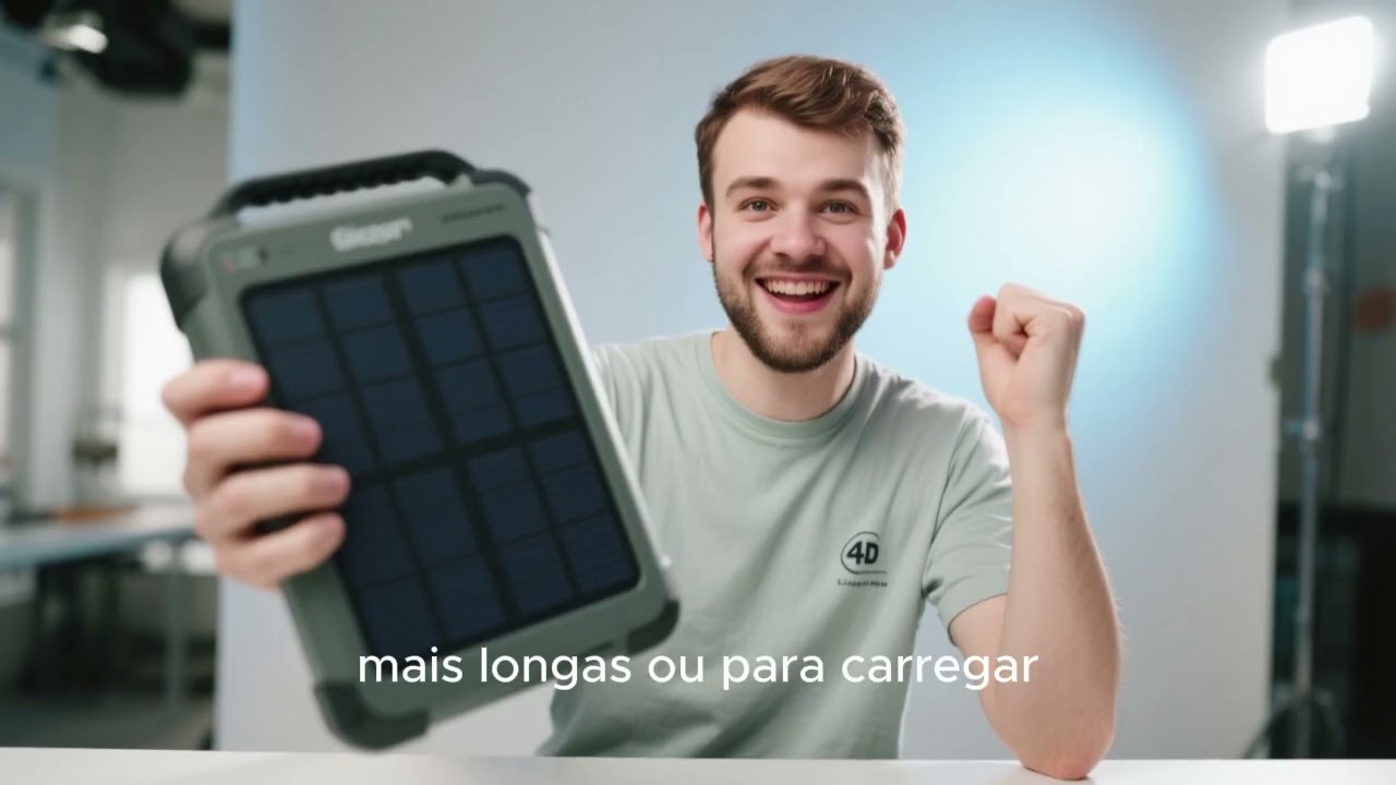 Power bank solar – energia sustentável fora de cas