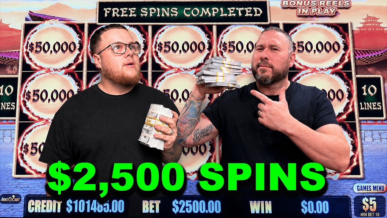 СПИНЫ ПО $2500 на слоте с миллионным джекпотом!