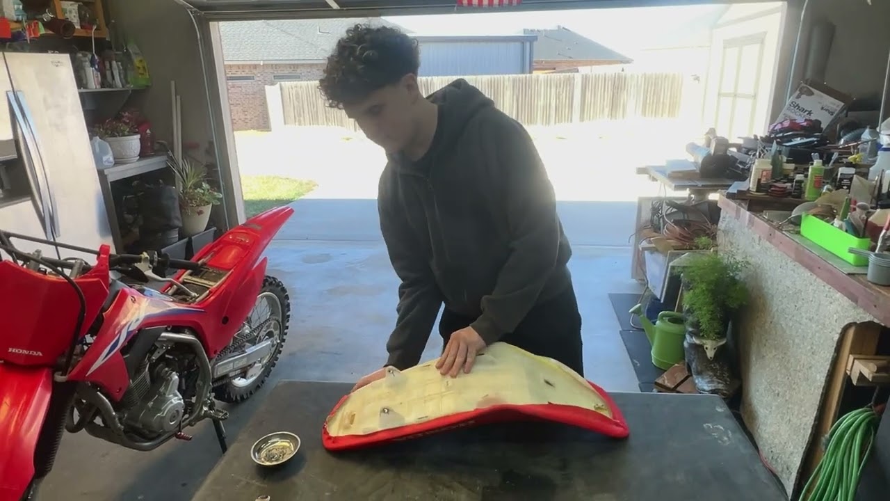 Dirt bike seat cover replacement