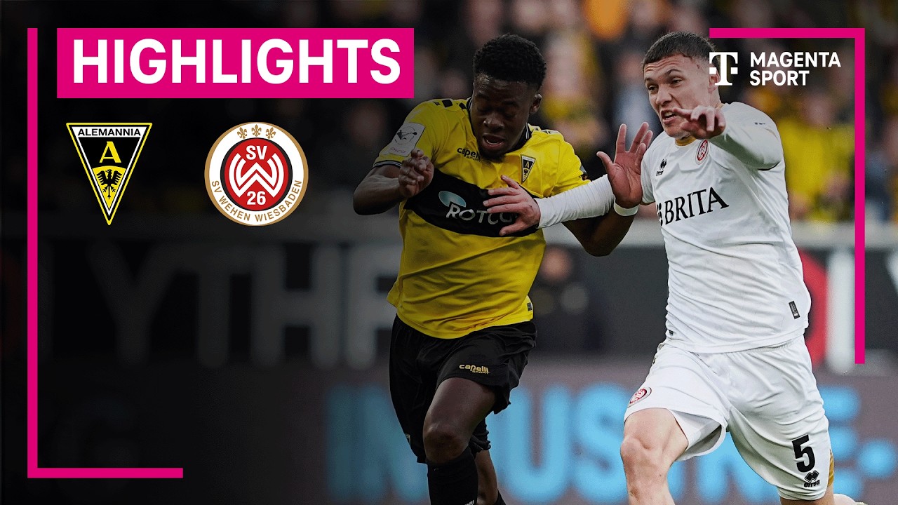 Alemannia Aachen - SV Wehen Wiesbaden | Highlights 3. Liga | MAGENTA SPORT