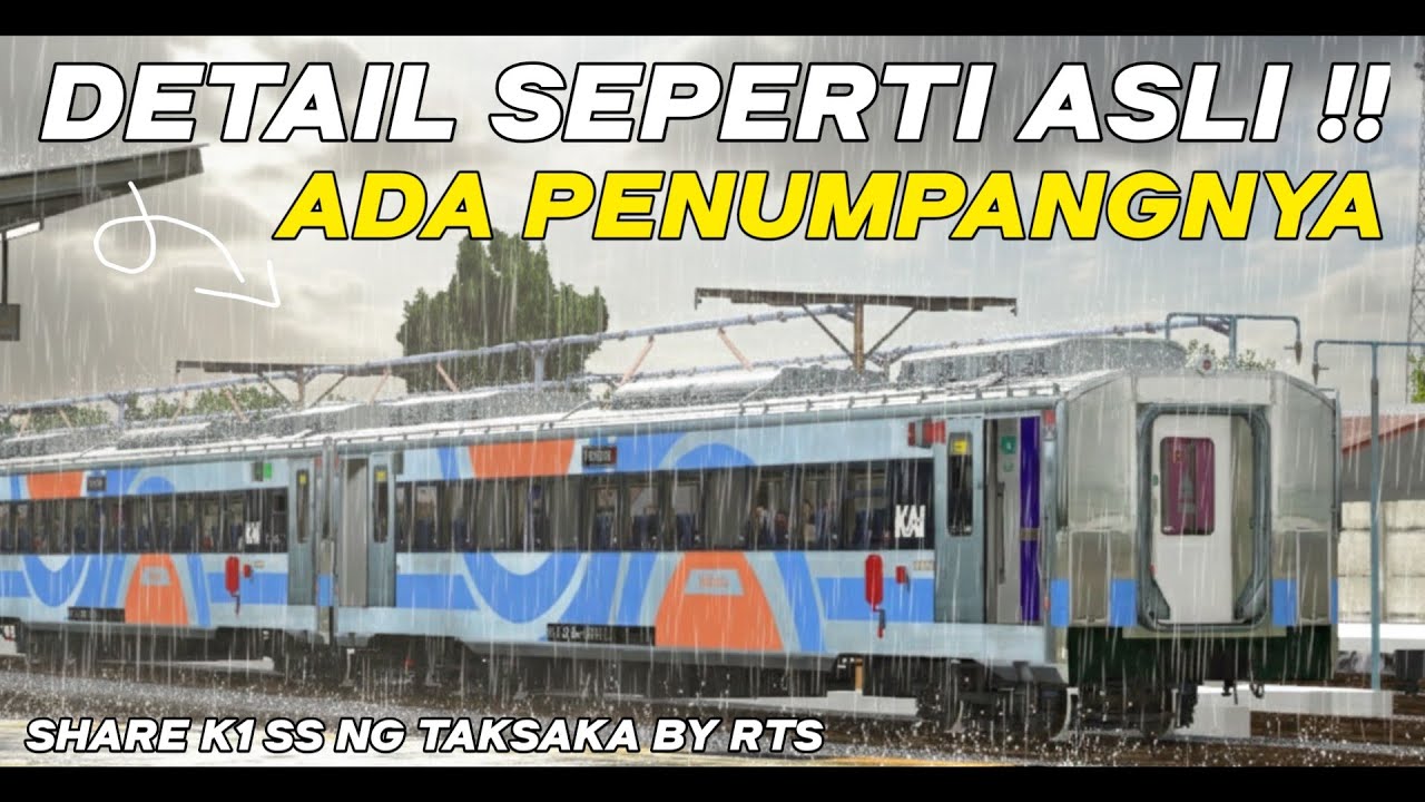 BURUAN DOWNLOAD ! Share Addons Gerbong K1 SS New Gen Taksaka, ada penumpang-nya, full script detail