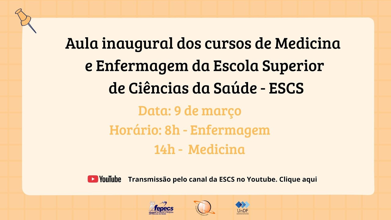 Aula Inaugural de abertura do ano letivo de 2026 - Curso de Medicina