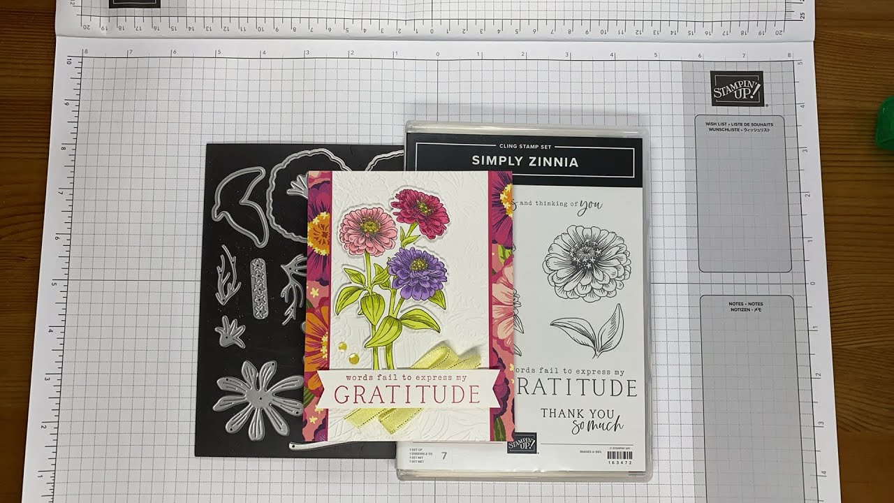Stamping Up! Простой мастер-класс по открытке с благодарностью от Zinnia #diy #cardmaking #design...