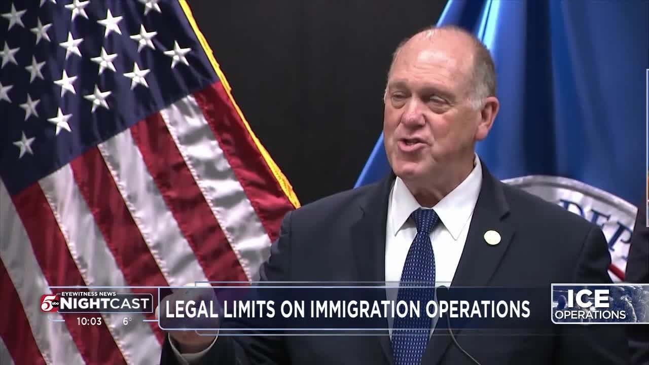 Legal limits on immigration operations
