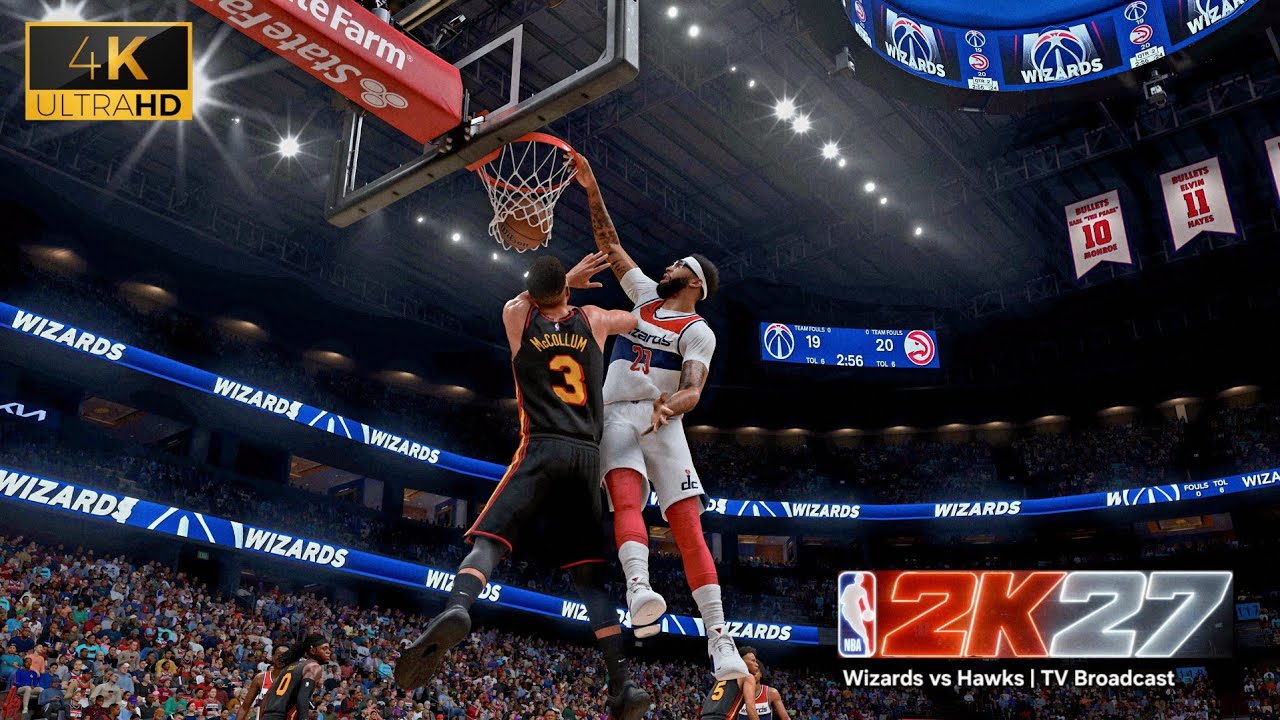 NBA 2K27 | Realistic TV Broadcast Gameplay | Wizards vs Hawks | PS5 PRO 4K UHD