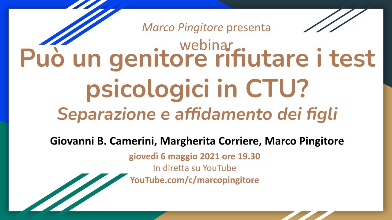 Può un genitore rifiutare i test psicologici nella CTU?