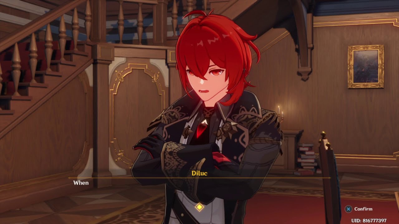 DILUC JAPANESE VA CUTSCENES Genshin Impact